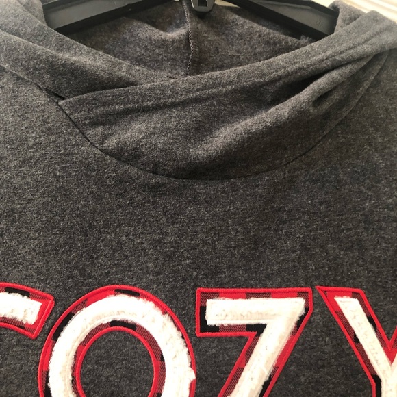 Marleylilly grey COZY hooded sweatshirt - Picture 3 of 10